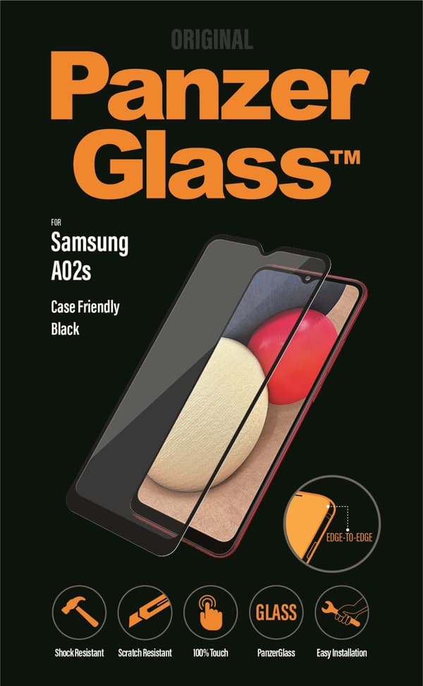 PanzerGlass Samsung Galaxy A02s Case Friendly, Black