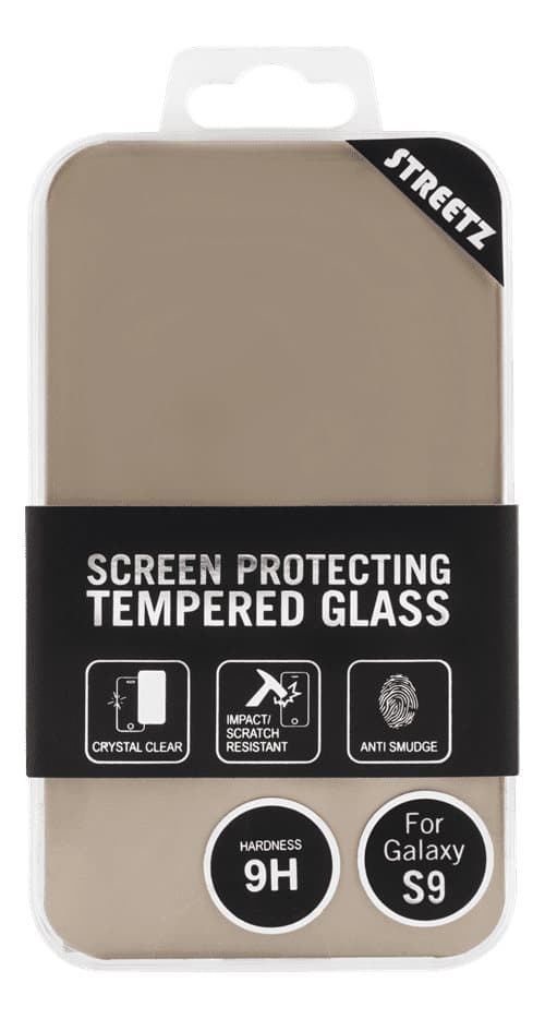STREETZ Skärmskydd i Härdat Glas för Samsung Galaxy S9