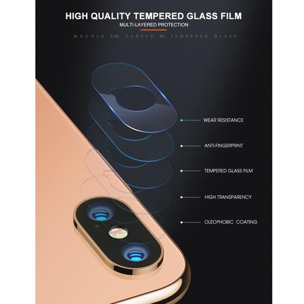 MOCOLO Linsskydd i Härdat Glas för iPhone XR