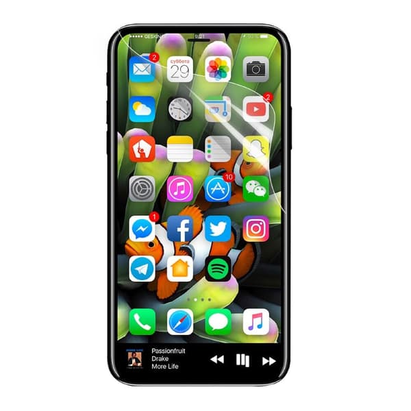 Heltäckande skärmskydd till iPhone X/XS