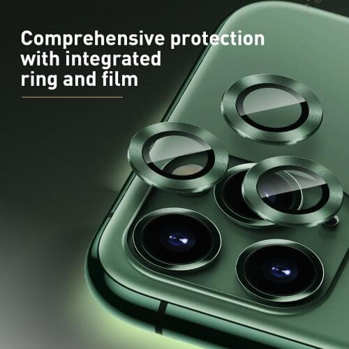 Baseus Alloy Linsskydd för iPhone 11 Pro & 11 Pro Max - Silver