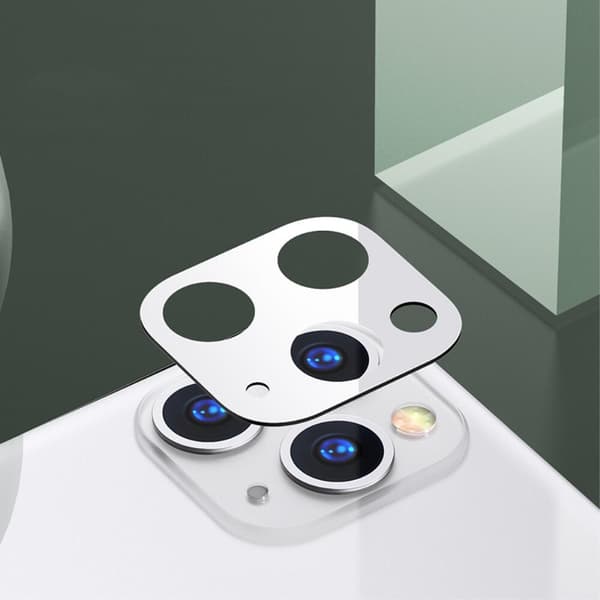 USAMS Kameralinsskydd Härdat Glas för iPhone 11 Pro/11 Pro Max - Silver