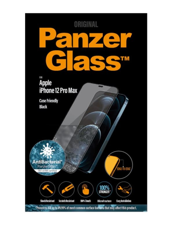 Panzerglass Skärmskydd i Härdat Glas för iPhone 12 Pro Max