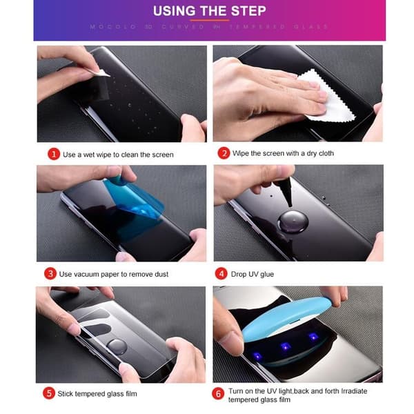 MOCOLO UV Skärmskydd i 3D Härdat Glas för Samsung Galaxy Note 20 Ultra