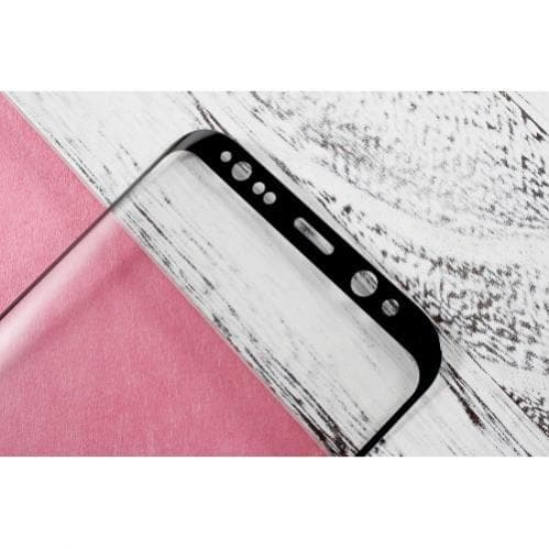 AMORUS Heltäckande skärmskydd i härdat glas för Samsung Galaxy S8 Plus - Svart