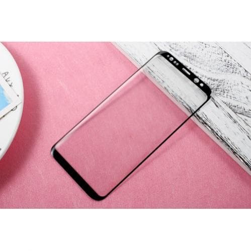 AMORUS Heltäckande skärmskydd i härdat glas för Samsung Galaxy S8 Plus - Svart