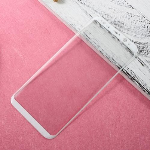 AMORUS Heltäckande skärmskydd i härdat glas för Samsung Galaxy S8 Plus - Vit