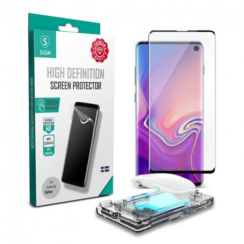SiGN UV-Skärmskydd i Härdat Glas för Samsung Galaxy S8 Inkl. Applicerings-kit