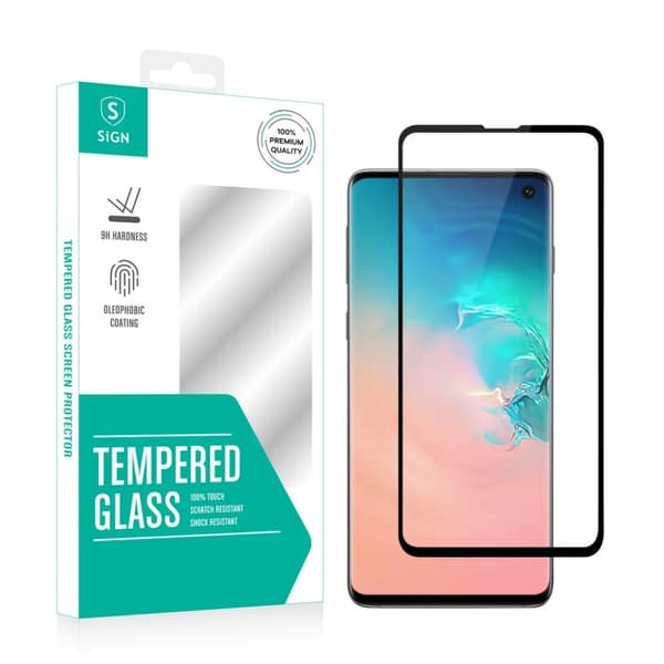 SiGN 3D Curved Skärmskydd i Härdat Glas för Samsung Galaxy S10