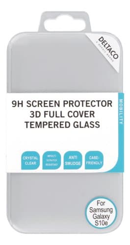 DELTACO Skärmskydd i 2.5D Härdat Glas för Samsung Galaxy S10e - Transparent