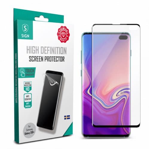 SiGN 3D Curved Skärmskydd Härdat Glas för Samsung Galaxy S10 Plus