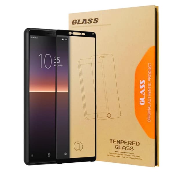 Heltäckande Skärmskydd Härdat Glas för Sony Xperia 10 II