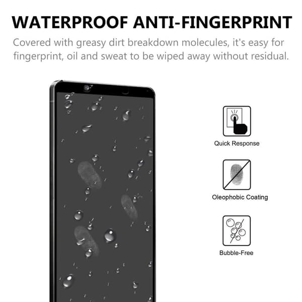Heltäckande Skärmskydd Härdat Glas för Sony Xperia 1 II