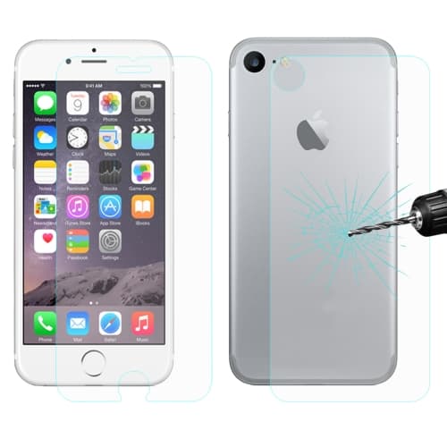 ENKAY 9H härdat glas + film för baksida för iPhone 7/8/SE 2