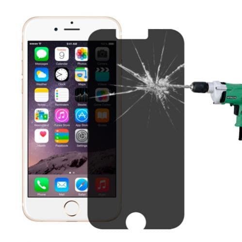Härdat glas till iPhone 6/6S/7/8/SE 2 med privatfilter