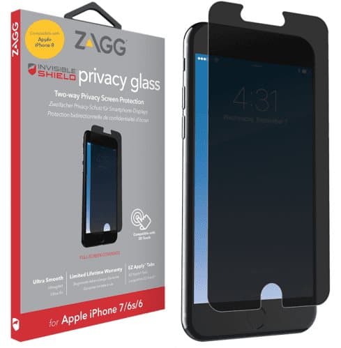 Zagg InvisibleShield Glass Plus Privacy för iPhone 6/6S/7/8/SE 2