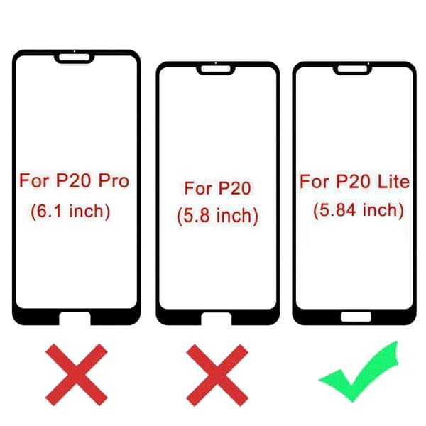 Huawei P20 Lite - Temperoitu Näytönsuoja Lasi