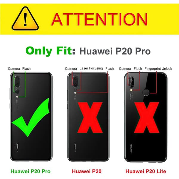 Huawei P20 Pro - Privacy Temperoitu Näytönsuoja Lasi