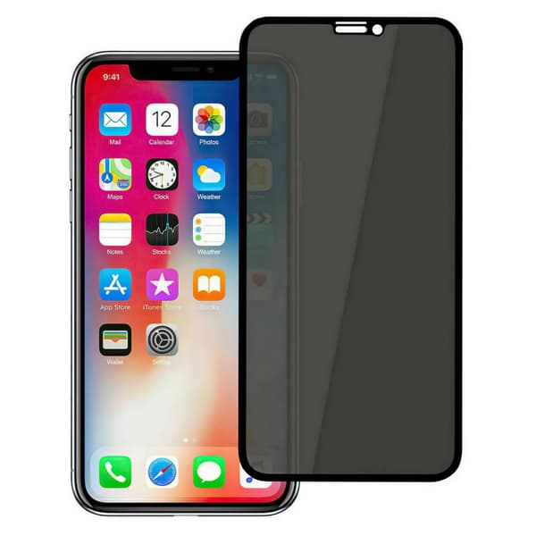 iPhone 11 - Privacy Temperoitu Näytönsuoja Lasi
