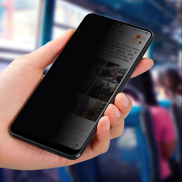 Huawei P30 Lite - Privacy Temperoitu Näytönsuoja Lasi