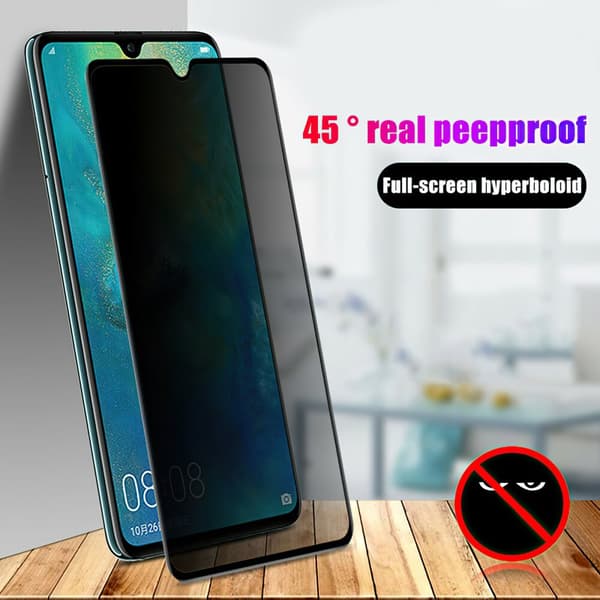Huawei P30 Lite - Privacy Temperoitu Näytönsuoja Lasi