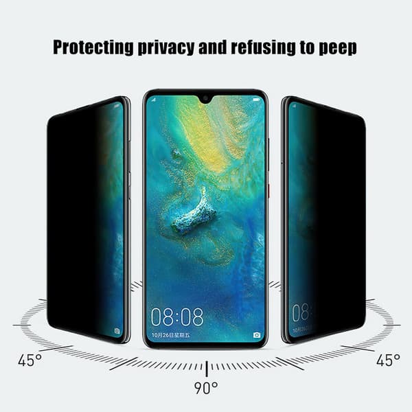 Huawei P30 Lite - Privacy Temperoitu Näytönsuoja Lasi