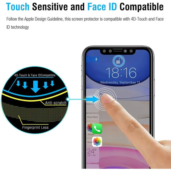 iPhone X/Xs - Privacy Temperoitu Näytönsuoja Lasi