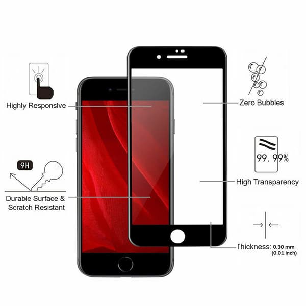 2 Pack iPhone SE (2020 & 2022) - Härdat Glas Skärmskydd