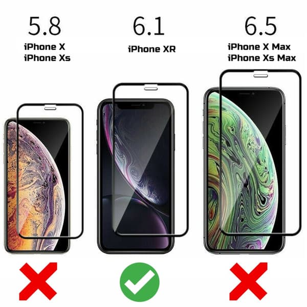 iPhone XR - Temperoitu Näytönsuoja Lasi