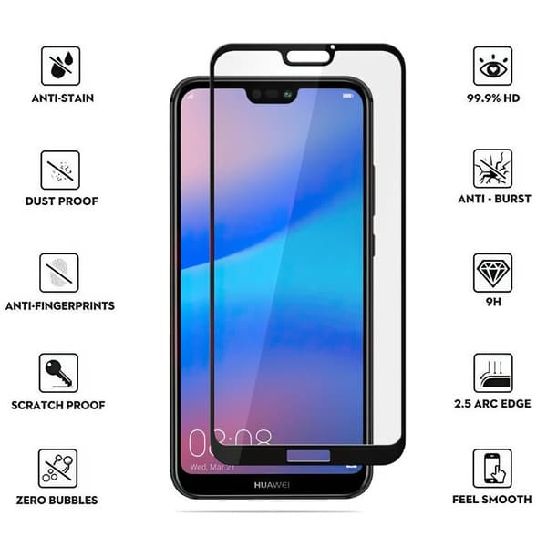 Huawei P20 Lite - Temperoitu Näytönsuoja Lasi
