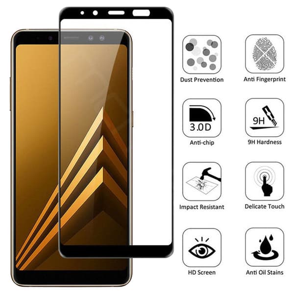 Samsung Galaxy A8 2018 - Temperoitu Näytönsuoja Lasi