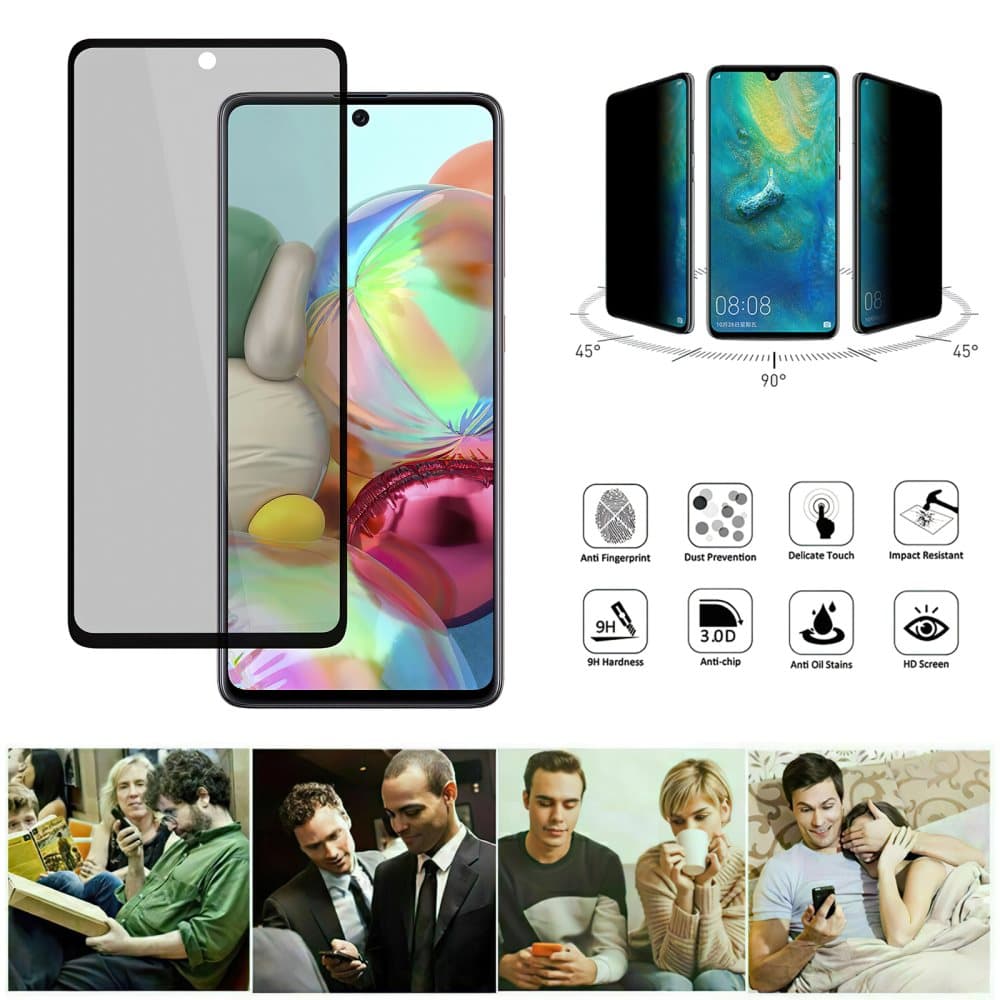 Samsung Galaxy A51 - Integritet Härdat Glas Sekretessskärmskydd