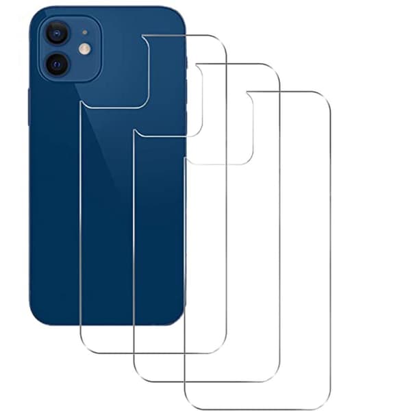 3-PACK iPhone 12 Pro Baksida Skärmskydd 9H 0,3mm