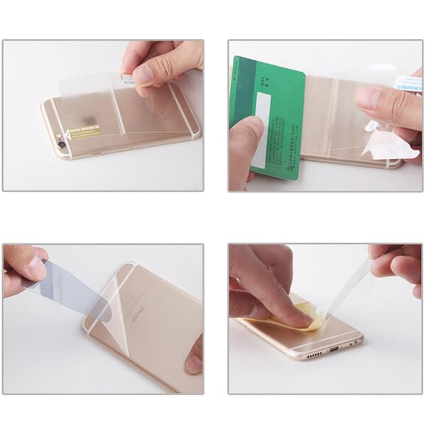 3-PACK iPhone 8 Plus Mjukt Baksida Skärmskydd PET 9H 0,2mm