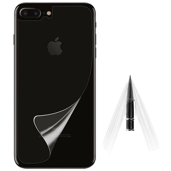3-PACK iPhone 8 Plus Mjukt Baksida Skärmskydd PET 9H 0,2mm