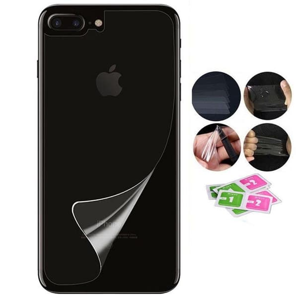 3-PACK iPhone 8 Plus Mjukt Baksida Skärmskydd PET 9H 0,2mm