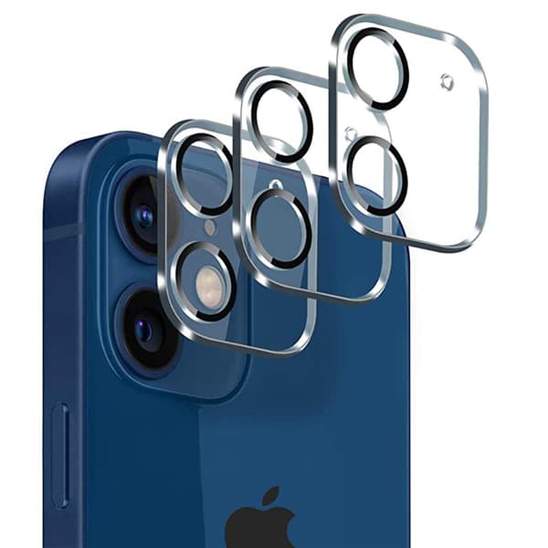 2-PACK Högkvalitativt Ultratunt Kameralinsskydd 2.5D iPhone 12