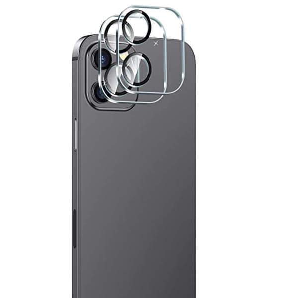 2-PACK Högkvalitativt Ultratunt Kameralinsskydd 2.5D iPhone 12