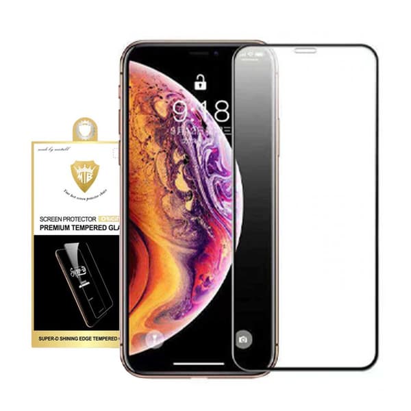 iPhone 12 HD Skärmskydd Kolfiber Härdat Glas