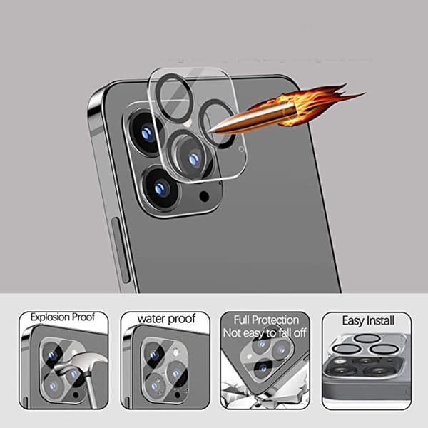 2-PACK Högkvalitativt Kameralinsskydd iPhone 12 Pro Max