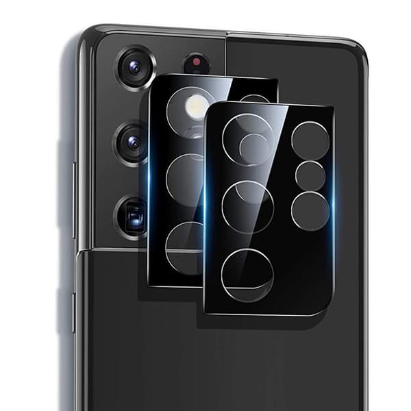 2-PACK Galaxy S21 Ultra Högkvalitativt 2.5D Kameralinsskydd