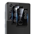 Miniatyrbild 11 av 11: 2-PACK Galaxy S21 Ultra Högkvalitativt 2.5D Kameralinsskydd