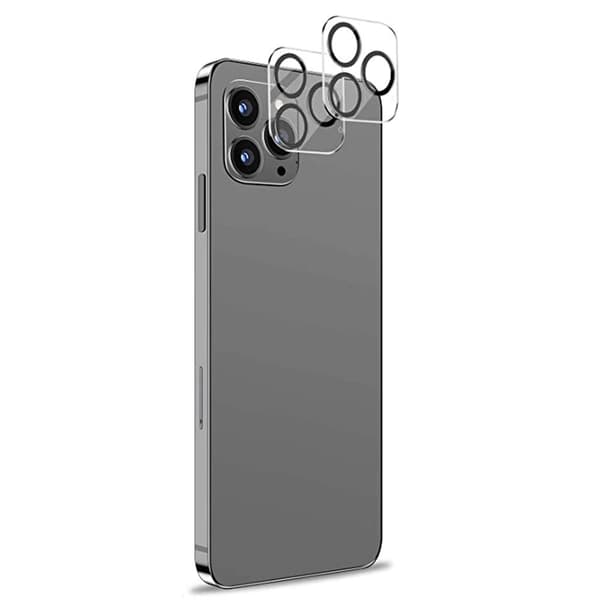 2-PACK iPhone 12 Pro Högkvalitativt Ultratunt Kameralinsskydd