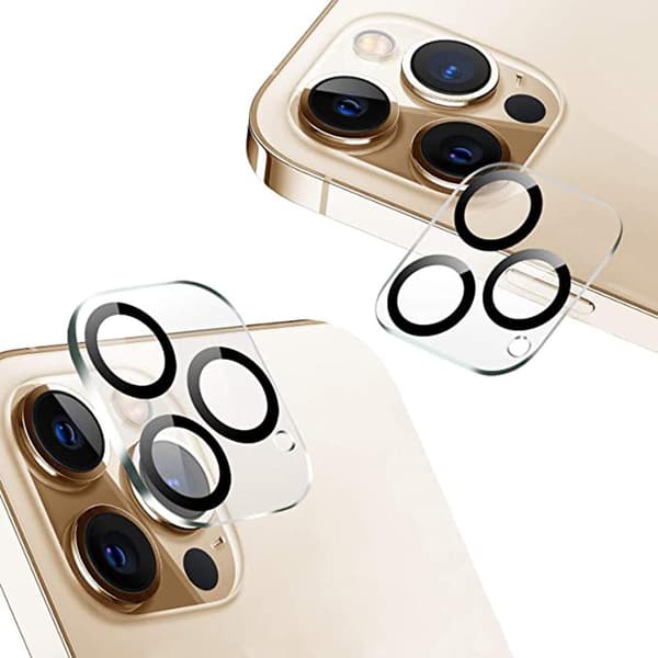 2-PACK iPhone 12 Pro Högkvalitativt Ultratunt Kameralinsskydd