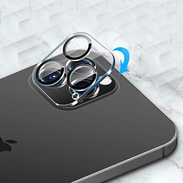 2-PACK iPhone 12 Pro Högkvalitativt Ultratunt Kameralinsskydd