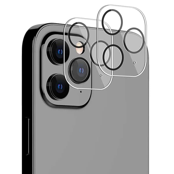 2-PACK iPhone 12 Pro Högkvalitativt Ultratunt Kameralinsskydd