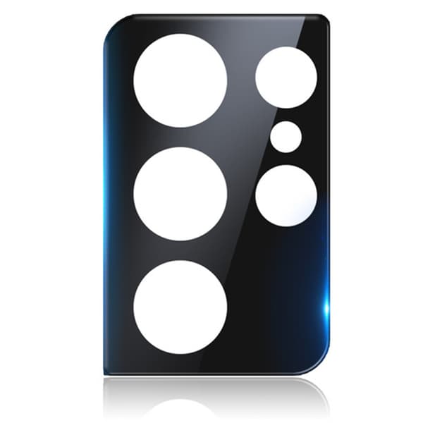 2-PACK S21 Ultra Högkvalitativt 2.5D HD-Clear Kameralinsskydd