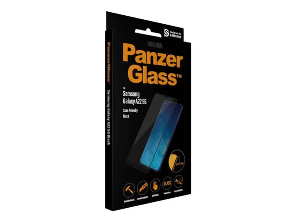 PanzerGlass™ | Koteloystävällinen - Näytönsuoja - Reunasta reunaan sopiva | Samsung Galaxy A22 5G