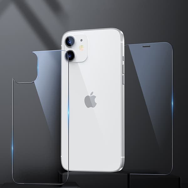 3-PACK Fram- & Baksida Skärmskydd 0,3mm iPhone 12 Pro
