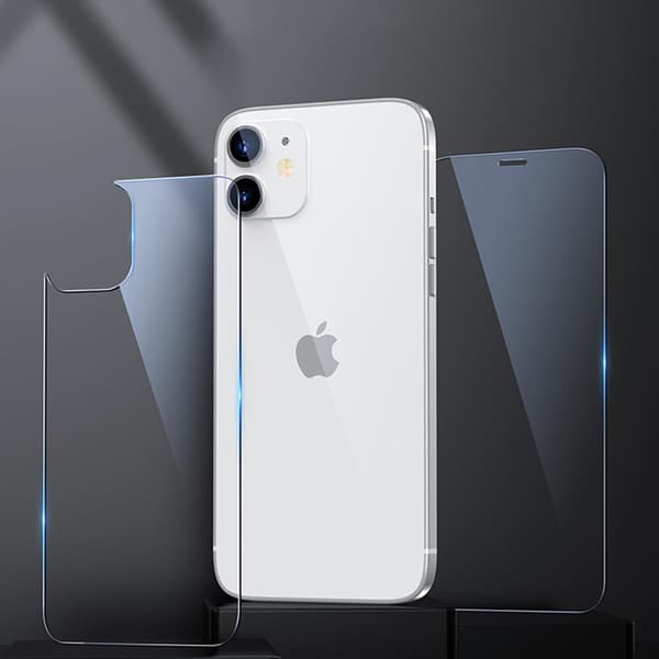 2-PACK iPhone 12 Fram- & Baksida Skärmskydd 0,3mm